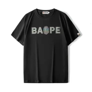 BAPE Ape Head Print Black Tee